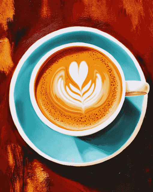 Latte Coffee Drink Diamond Painting