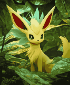 Leafeon Pokemon Art Diamond Painting