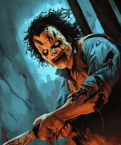 Leatherface Horror Movie Diamond Painting