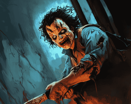 Leatherface Horror Movie Diamond Painting