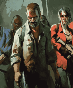 Left 4 Dead Video Game Characters Diamond Painting