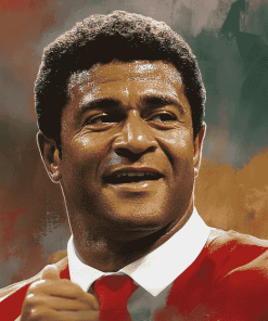 Legendary Eusebio Da Silva Football Diamond Painting