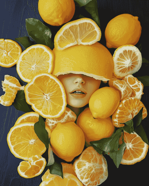 Lemon and Orange Diamond Painting