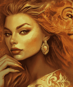 Leo Zodiac Woman Diamond Painting