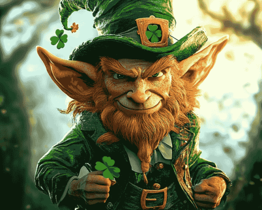 Leprechaun Cartoon Adventure Diamond Painting