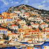 Lesbos Historic Buildings Diamond Painting