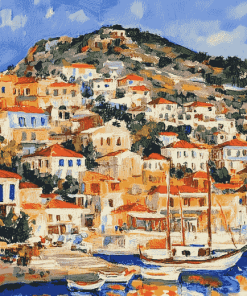 Lesbos Historic Buildings Diamond Painting