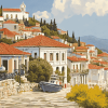 Lesbos Island Architecture Diamond Painting