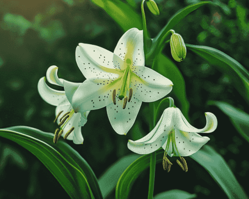 Lilly Leaves Diamond Painting