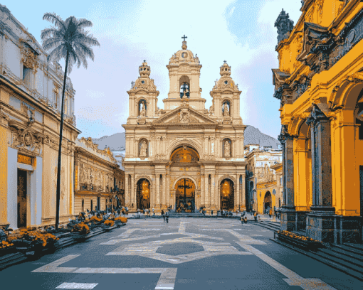 Lima Cathedral Masterpiece Diamond Painting