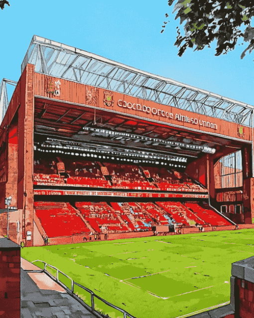 Liverpool Anfield Stadium Landscape Diamond Painting