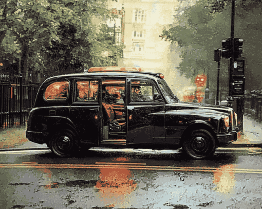 London Taxi Adventure Diamond Painting