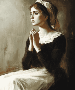 Lonely Lady Vintage Diamond Painting