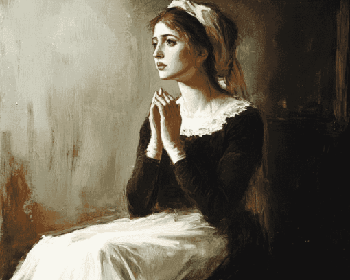 Lonely Lady Vintage Diamond Painting