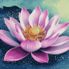 Lotus Flower Vintage Diamond Painting