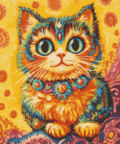 Louis Wain Kitty Animation Diamond Painting