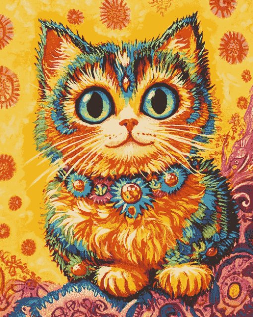 Louis Wain Kitty Animation Diamond Painting