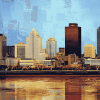 Louisville City Skyline Diamond Painting