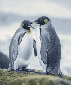 Love-Inspired Penguin Diamond Painting