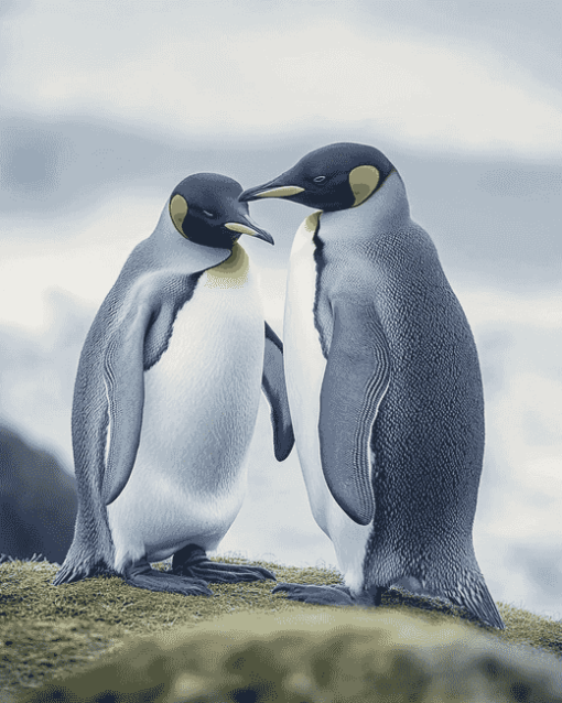 Love-Inspired Penguin Diamond Painting