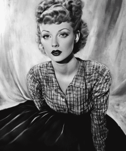 Lucille Ball Black And White Diamond Painting