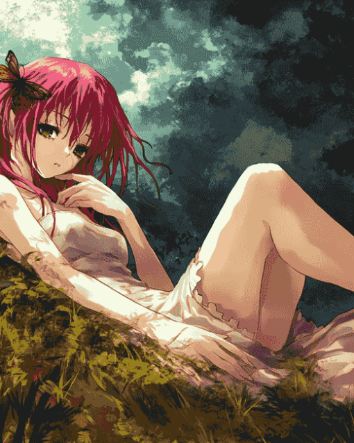 Lucy Elfen Lied Anime Diamond Painting