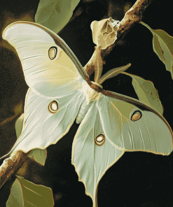 Luna Moth Butterfly Diamond Painting