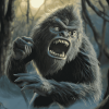 Mad Sasquatch Beast Diamond Painting