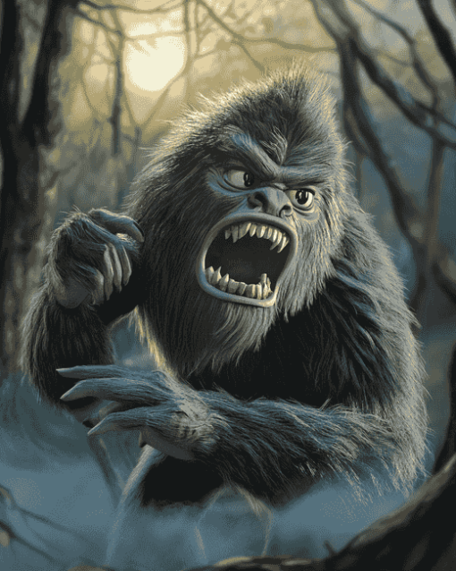 Mad Sasquatch Beast Diamond Painting