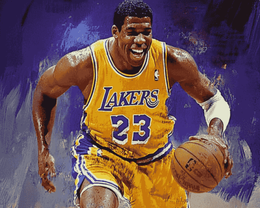 Magic Johnson Basketball Legend Diamond Painting