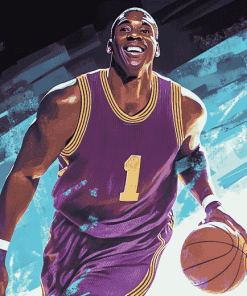 Magic Johnson Basketball Legend Diamond Painting