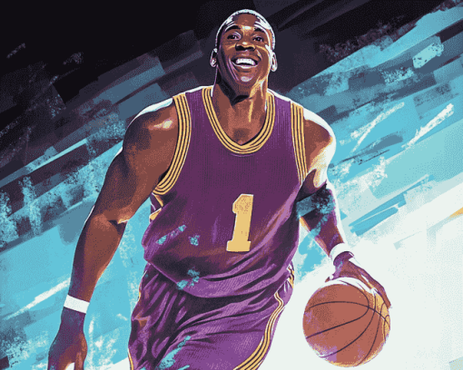 Magic Johnson Basketball Legend Diamond Painting