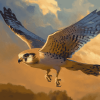 Majestic Kestrel Bird Diamond Painting