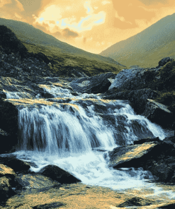 Majestic Mourne Waterfalls Diamond Painting