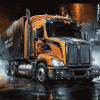 Man Truck Engines Diamond Painting