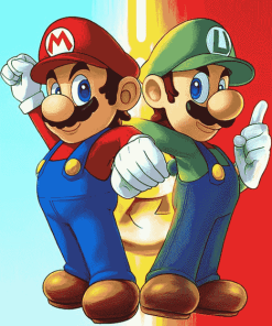 Mario and Luigi Gaming Diamond Painting