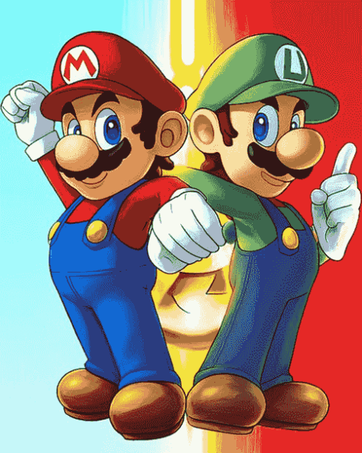 Mario and Luigi Gaming Diamond Painting