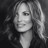 Mariska Hargitay Black and White Diamond Painting