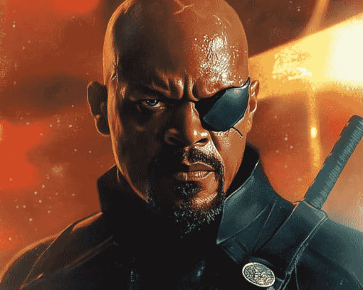 Marvel Superhero Nick Fury Diamond Painting