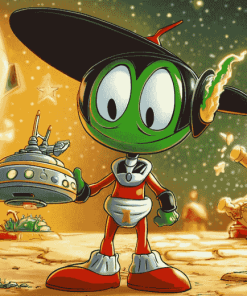 Marvin Martian Cartoons Diamond Painting