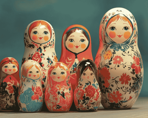 Matryoshka Nesting Dolls Animation Diamond Painting