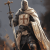 Medieval Crusader Warrior Diamond Painting