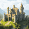 Medieval Fantasy Castle Diamond Painting