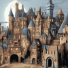 Medieval Fantasy Castle Diamond Painting