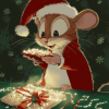 Merry Christmas Mouse Diamond Painting