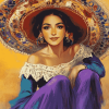 Mexican Women Beauty Diamond Painting