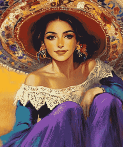 Mexican Women Beauty Diamond Painting