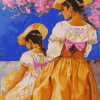 Mexican Women and Children Diamond Painting