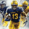 Michigan Football Stars Diamond Painting