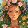 Midsommar Girls Floral Diamond Painting